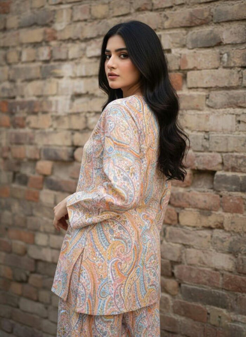 2 Piece Co-ord Set Dress Pink