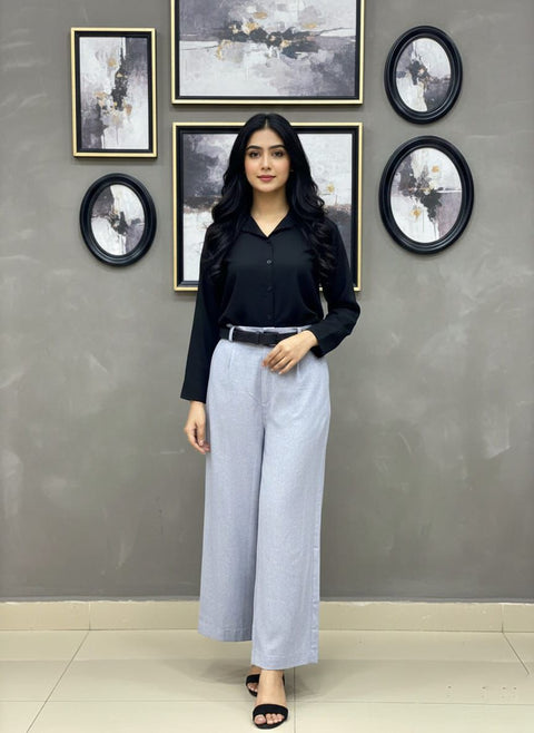 Black Formal Dress Pant & Shirt