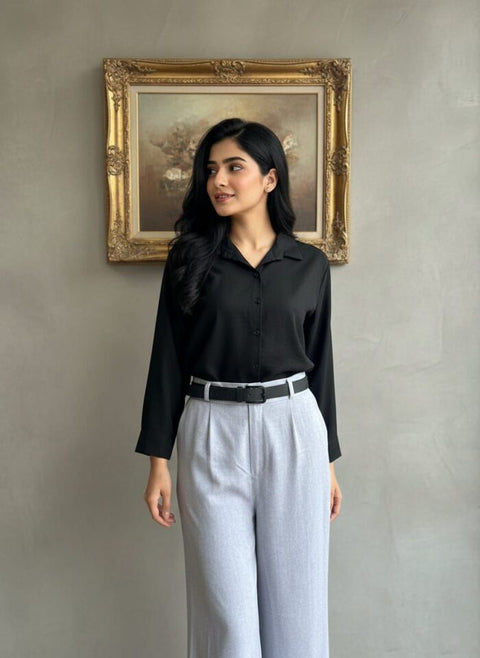 Black Formal Dress Pant & Shirt